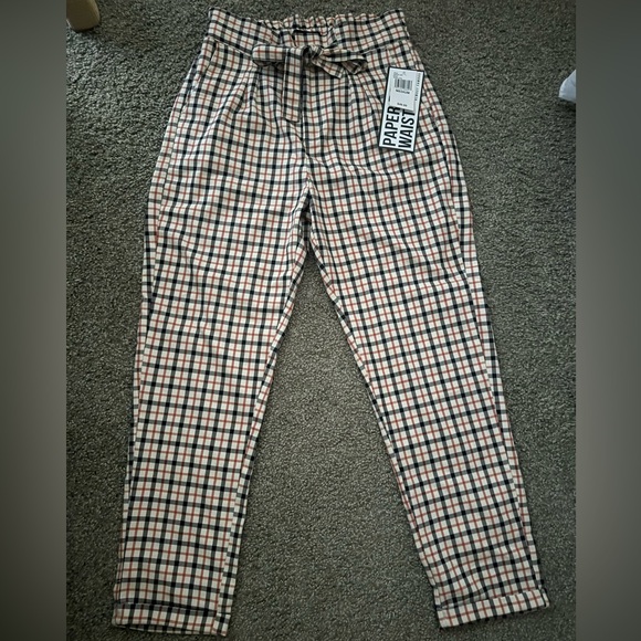 High rise plaid pants - Picture 1 of 3